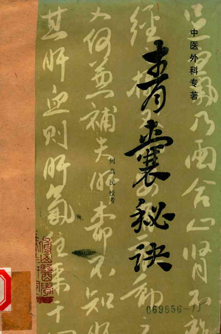 中医外科专著  青囊秘笈